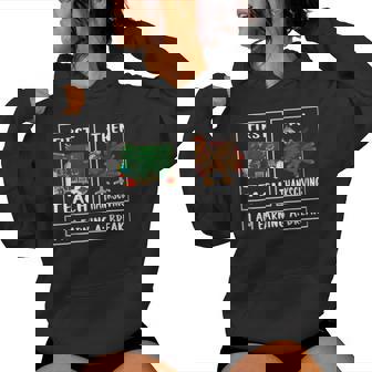 First Teach Then Thanksgiving I'm Earning A Break Teacher Women Hoodie - Thegiftio
