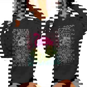 Be Flamazing Birthday Pink Flamingo Amazing Party Women Hoodie - Monsterry