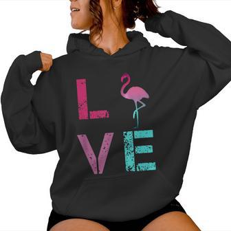 Flamencos Rosa Flamingoalentine Sudadera con capucha para mujer - Regaloses
