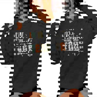 In My Fourth Grade Era Retro Groovy Back To School Teachers Women Hoodie - Thegiftio UK