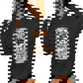 Friends Giving 2024 Thanksgiving Friendsgiving Messy Bun Women Hoodie - Thegiftio UK