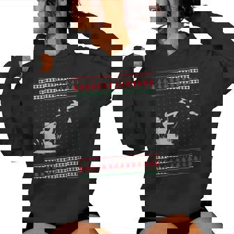 Duck Hunting Ugly Christmas Sweater Reindeer Hunters Women Hoodie - Monsterry