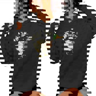 What The Duck Angry Duck Humor Women Hoodie - Thegiftio