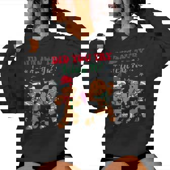 Nurse Christmas Gingerbread Man Did You Try Icing It Women Hoodie - Monsterry