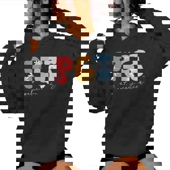 Patient Care Tech Groovy Pct Patient Care Technician Women Hoodie | Seseable CA