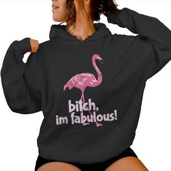 Summer Vibes I'm Fabulous Pink Flamingo Women Hoodie - Monsterry DE