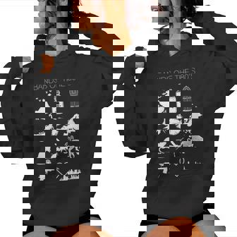 Trendy Bands Of The 80'S Hair Bands Rock Bands 1980'S Women Hoodie - Thegiftio UK
