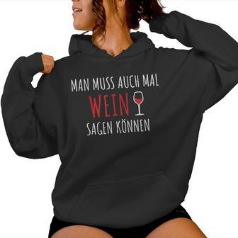 Wine Drinker Kapuzenpullover für Damen - Geschenkecke