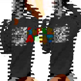 Gamer Super Aunt Family Matching Game Super Aunt Superhero Women Hoodie - Thegiftio UK