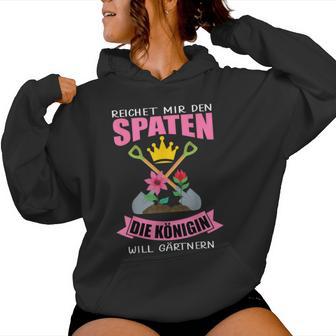 Garden Woman Gardener Queen Spade Kapuzenpullover für Damen - Geschenkecke