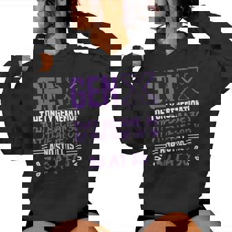 Genxers Humor Gen X Generation Gen X Humorous Saying Women Hoodie - Monsterry