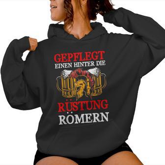 Gepflegt Einen Hinter Die Rüstung Römern Beer Saying Kapuzenpullover für Damen - Geschenkecke