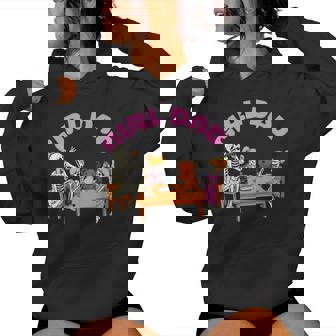 Girl Dad Skeletons Family Father And Daughters Women Hoodie - Thegiftio