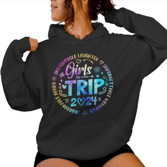 Girls Trip 2024 Weekend Vacation Matching Besties Women Hoodie - Thegiftio UK