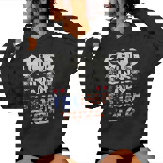 God Guns Y Trump 2024 Elección Trump 2024 Es Hombres Sudadera con capucha para mujer - Regaloses
