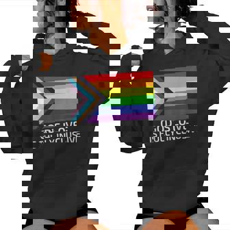 God's Love Is Fully Inclusive Lgbtqia Gay Pride Christian Women Hoodie - Thegiftio UK