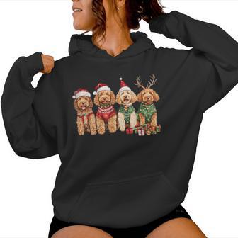 Goldendoodle Christmas Golden Doodle Pajamas For Girls Women Hoodie - Thegiftio UK