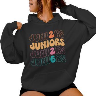 Groovy Junior 2026 Class Of 2026 Junior Graduation Women Hoodie - Thegiftio UK