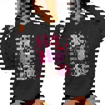 Groovy Leopard Disco Christmas Xmas Santa Girls Women Hoodie - Thegiftio