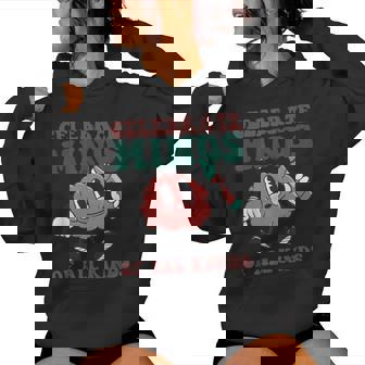 Groovy Neurodiversidad Autismo Celebra Mentes De Todo Tipo Sudadera con capucha para mujer - Regaloses