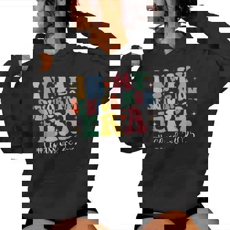 Groovy In My Senior Mom Era Class Of 2025 Senior Mom 2025 Women Hoodie - Monsterry