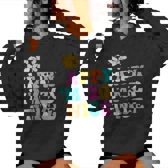 Groovy So Happy I'm Thirty 30 Twice Sixtieth 60Th Birthday Women Hoodie - Thegiftio UK
