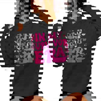 Groovy In My Survivor Era Pink Ribbon Breast Cancer Women Women Hoodie - Thegiftio UK