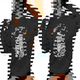 Groovy Thoracic Musculoskeletal Park Dino Nurse Women Hoodie - Monsterry
