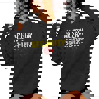 Halloween Adult Costume Evil Clown Security Dad Mom Women Hoodie - Monsterry