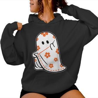 Halloween Costume Sewing Ghost Boo Sewing Lovers Women Women Hoodie - Thegiftio UK