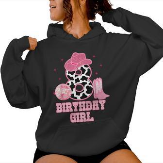 Happy 8Th Birthday Girl Outfit Rodeo Western Cowgirl Cowboy Women Hoodie - Thegiftio UK