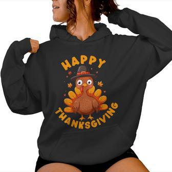 Happy Thanksgiving For Turkey Day Family Dinner Women Women Hoodie - Thegiftio UK