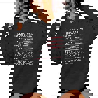 Harris Waltz 2024 For The People Kamala Harris Tim Waltz Women Hoodie | Mazezy