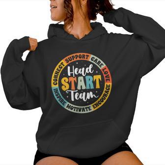 Head Start Team Homeschool Teacher Headstart Back To School Women Hoodie - Thegiftio UK