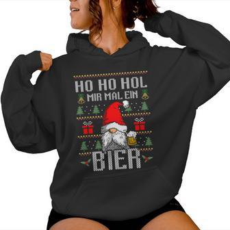 Ho Ho Hol Mir Mal Ein Bier Christmas Children Women Kapuzenpullover für Damen - Geschenkecke