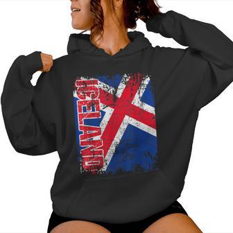 Iceland Flag Women's Children's Iceland Kapuzenpullover für Damen - Geschenkecke