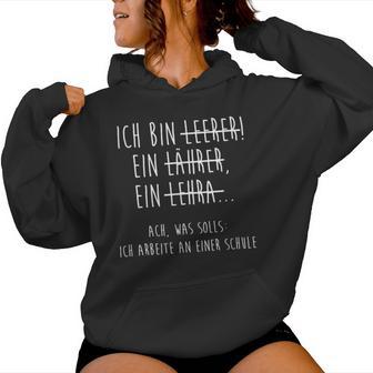 Ich Bin Tehrerer I'm Teacher Kapuzenpullover für Damen - Geschenkecke