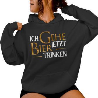 Ich Gehe Jetzt Bier Drinking I Saufen Party Beer S Kapuzenpullover für Damen - Geschenkecke