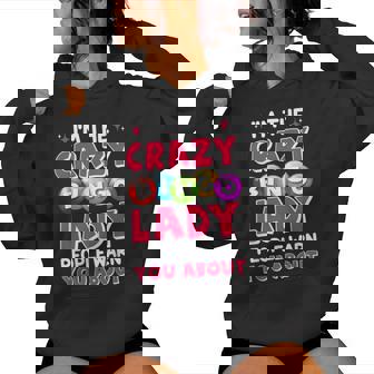 I'm The Crazy Bingo Lady Bingo Player Caller Women Women Hoodie - Thegiftio UK