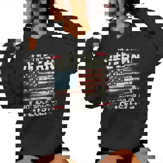 I'm Veteran Not A Sucker Or A Loser Us Veteran Day Women Women Hoodie | Seseable UK