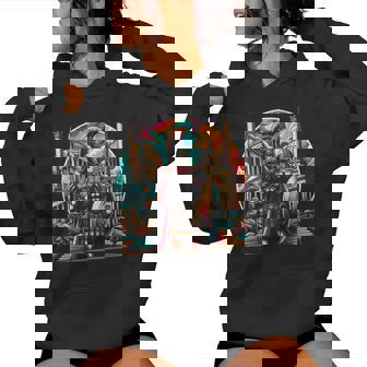 Imperio Romano Gladiador Guerrero Medieval Roma Antigua Sudadera con capucha para mujer - Regaloses