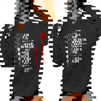 Jesus Make America Godly Again American Patriot Christian Women Hoodie - Monsterry