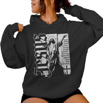 Jesus Christ God King Lord Savior Strength Prayer Christian Women Hoodie - Thegiftio UK