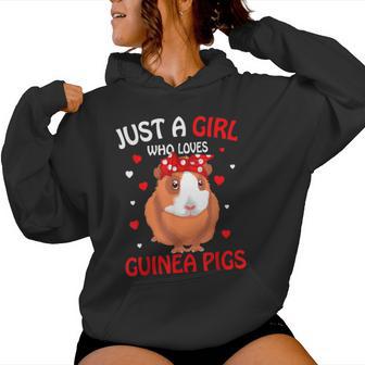 Just A Girl Who Loves Guinea Pigs For Girls Women Hoodie - Thegiftio UK