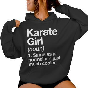 Karate Girl Definition & Sassy Sports Martial Arts Women Hoodie - Monsterry AU