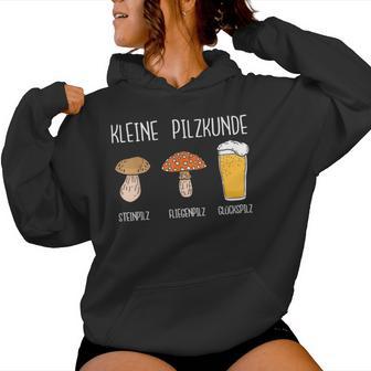 Kleine Pilzkunde Glückspilz Beer Kapuzenpullover für Damen - Geschenkecke