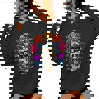La Catrina Dia De Los Muertos Mexicano Para Es 2024 Sudadera con capucha para mujer - Regaloses