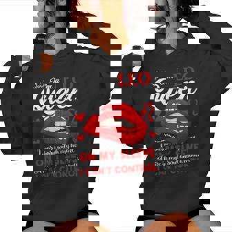 Leo Queen I'm Stronger July August Birthday Leo Zodiac Sign Women Hoodie - Thegiftio UK