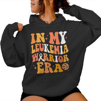 Leukemia Awareness In My Warrior Era Orange Ribbon Women Women Hoodie - Thegiftio UK
