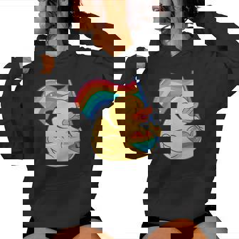 Lgbt Rubber Duck Toy Flag Pride Month Women Hoodie - Thegiftio UK